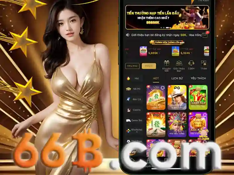 Biểu tượng chiến thắng Jackpot và tiền thưởng lớn tại 66b